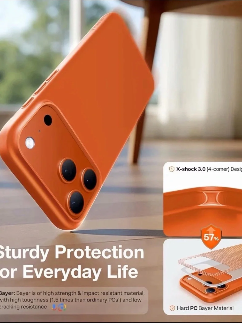 Orange Silicone MagSafe-Compatible Phone Case - Apple iPhone
